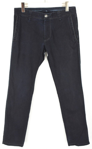 Corneliani, Corneliani ID Pants Mens (EU) 46 Zip Logo Dark Blue