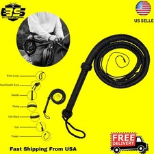 Bull Whip Equestrian Rope Core High Quality Whip 6 Feet Long12 Plaits Whip