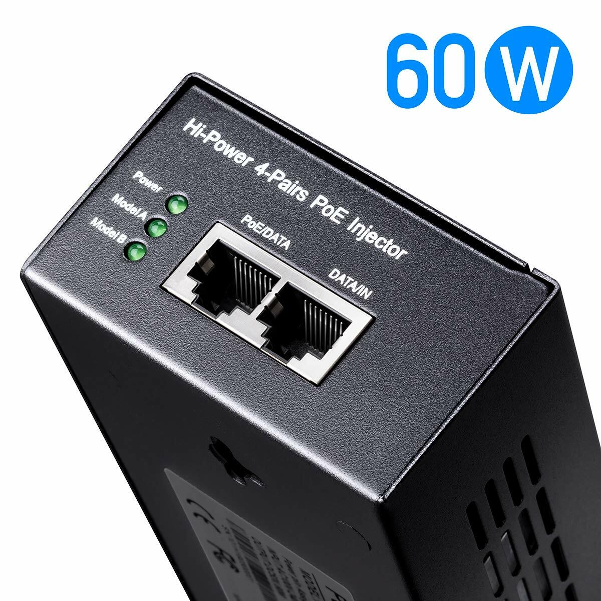 Cudy POE300 60W Gigabit Poe+ Injector, Poe Injector, Poe Adapter, 48V-53V/ Max 6