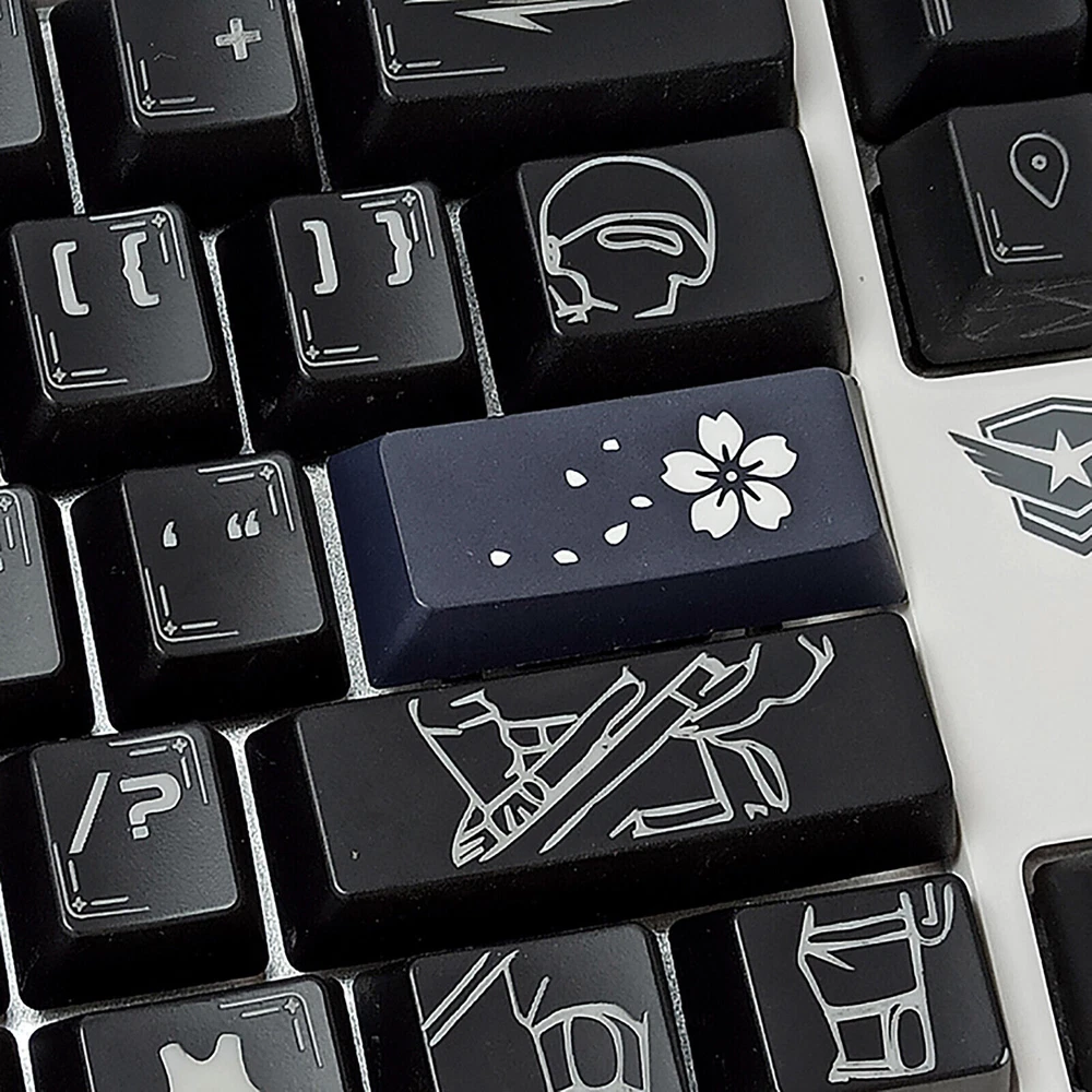 High-Quality PBT 6.25U Keycap Set for Mechanical Keyboards with Sublimated Print