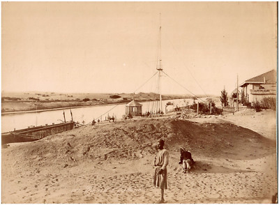 Egypt.Egypt.Gare d'El Ferdane.Ferdan Station.Albumen.Photo Albuminée 21.5x29cm.