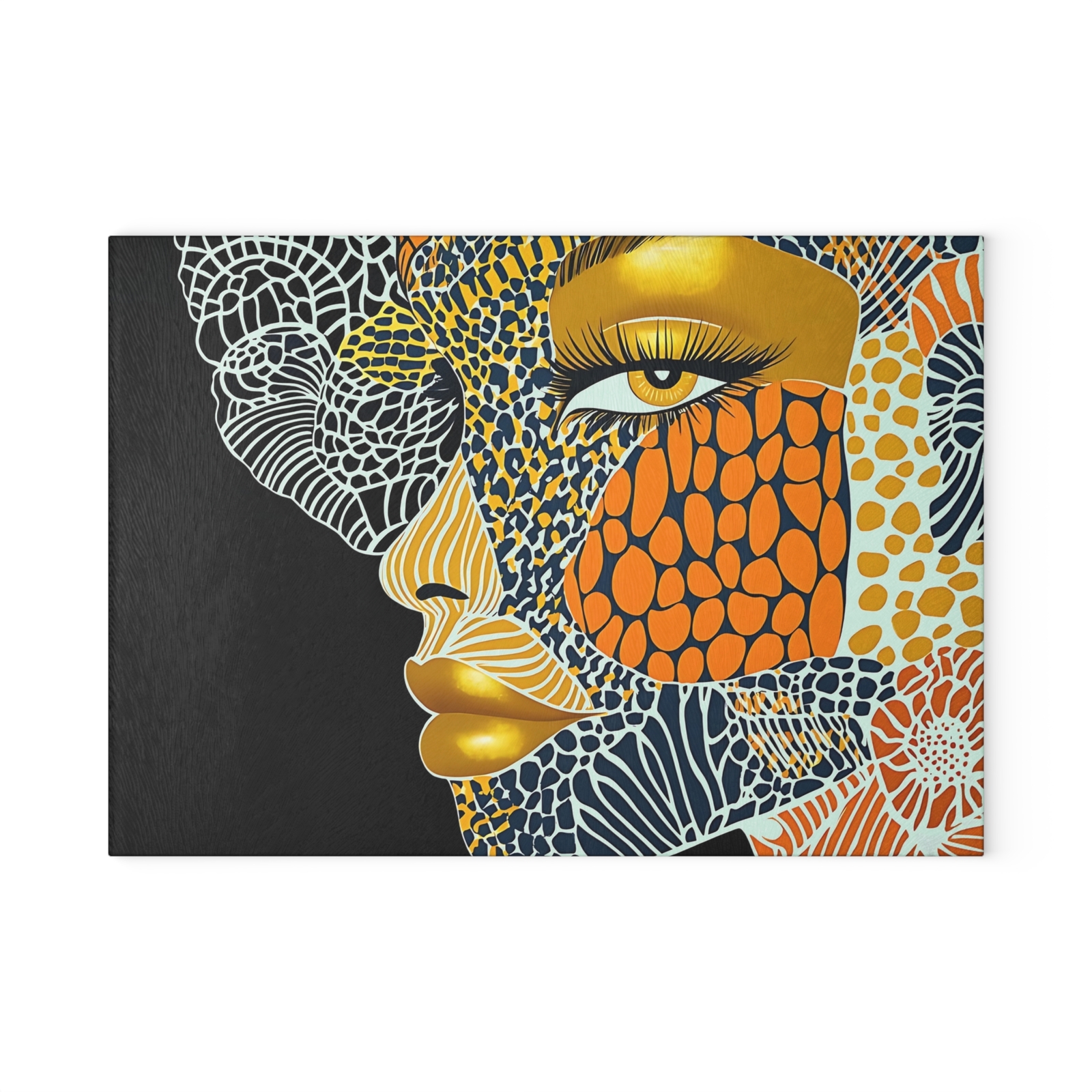 Artistic Glass Cutting Board Kitchen Decor Gift