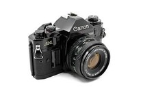 Canon A-1 A1 Film Camera with 50mm f/1.8 or f/2.0 Lens - Good