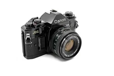 Canon A-1 A1 Film Camera with 50mm f/1.8 or f/2.0 Lens - Good