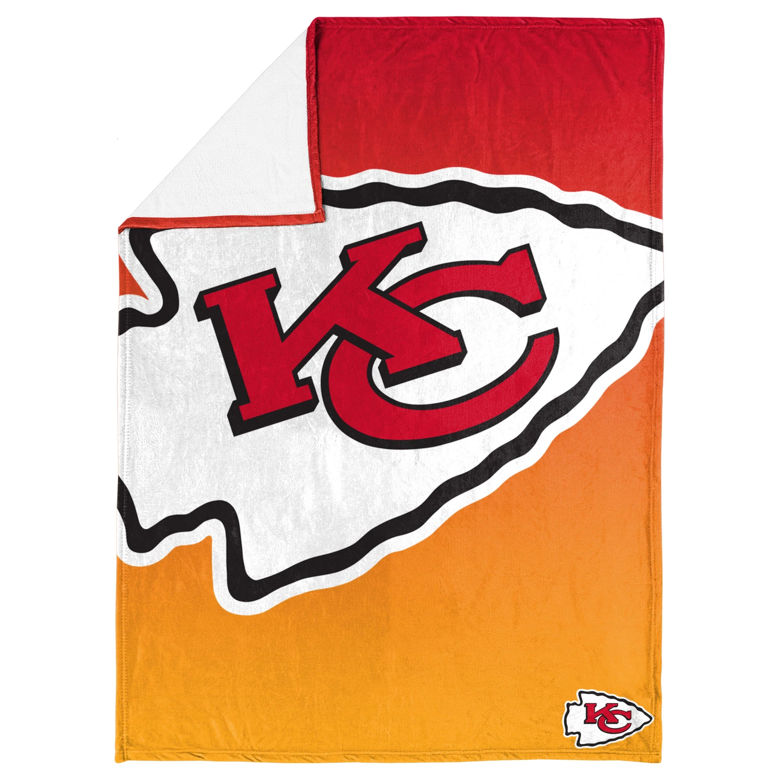 football Kansas City Gradient Micro Raschel Throw Blanket, Christmas Gift