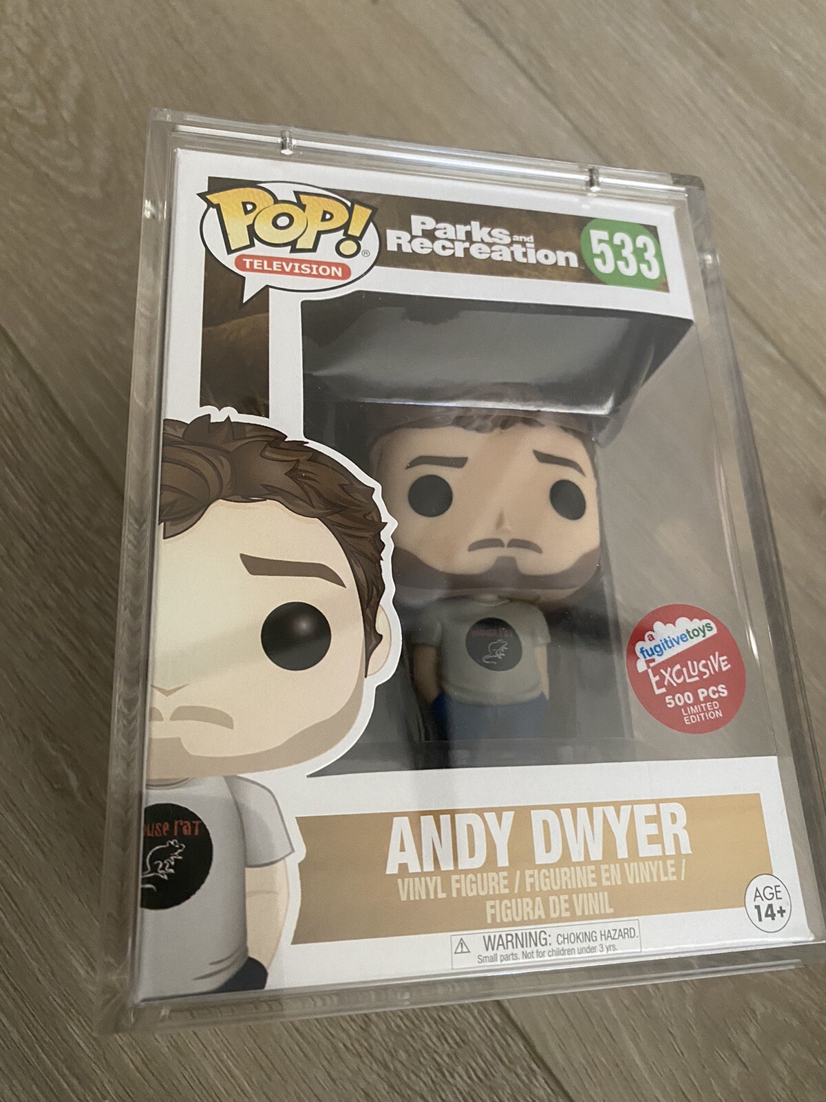 Sale Funko Pop! Andy Dwyer #533 - Fugitive Toys Limited 500 Pcs With Popshield Armor