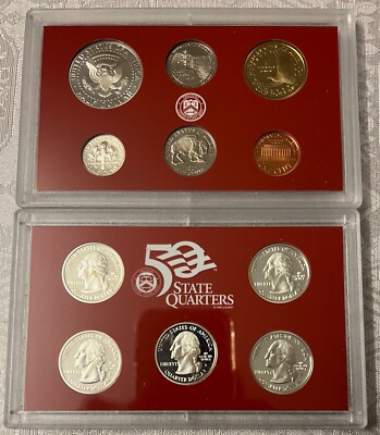 2000 UNITED STATES MINT SILVER PROOF SET (NO BOX), 7 SILVER PROOF