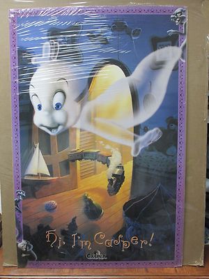 Vintage 1995 Casper the Friendly Ghost poster 
