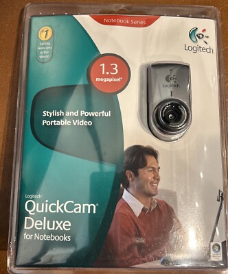 Logitech QuickCam Deluxe for Notebooks Webcam 1.3 Megapixel USB 2.0 New - Sealed