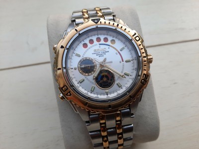 Seiko Yacht Timer Sports 200 Two Tone Gold\u0026Steel 6M37-6010 Men's Watch |  eBay