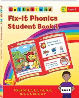 Fix-it Phonics - Level 1 - Student Book 1 (2nd Edition) by Lisa Holt Paperback B
