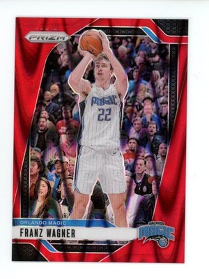 2024-25 Panini Prizm Prizms Red Seismic /299 Franz Wagner #143 Orlando Magic
