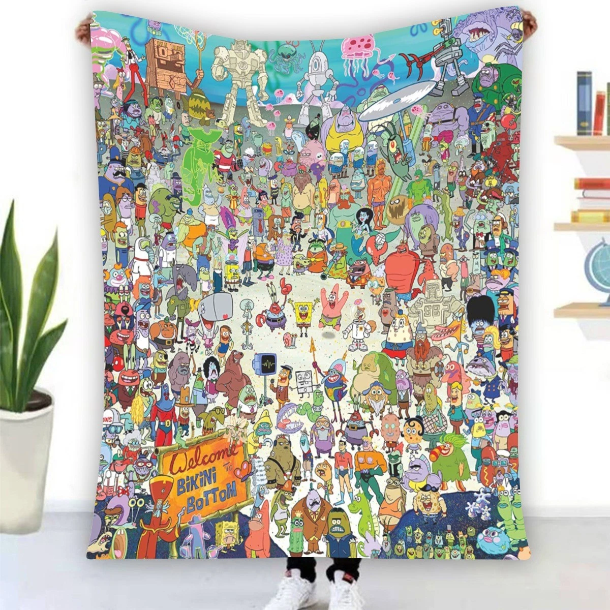 Spongebob Characters Fleece Blanket