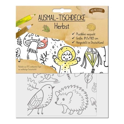 Ausmal-Tischdecke - Herbst | MAL MICH BUNT