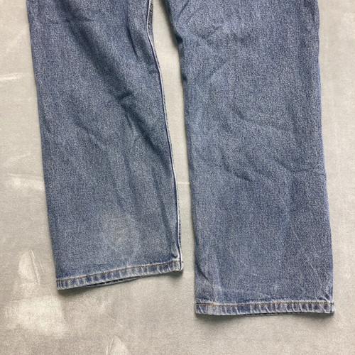 Faded Glory Relaxed Straight Loose Jeans Mens 34x29 Blue 100% Cotton Denim - Picture 10 of 11