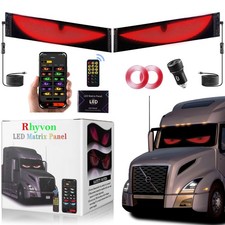 2PCS Devil Eyes Light for Cars Led Car 23.4in 4.7in, color-changing