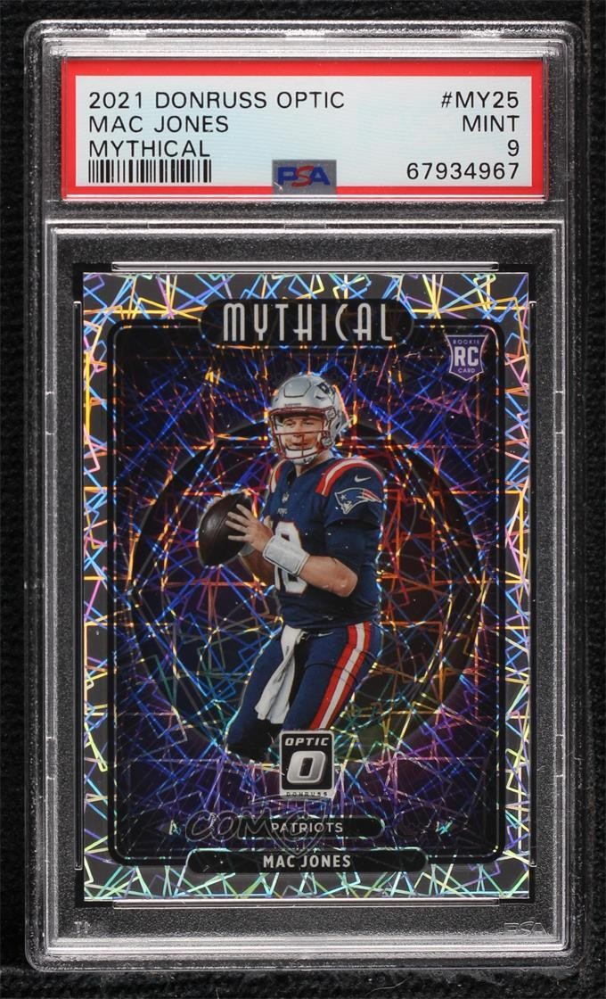 2021 Panini Donruss Optic Mythical Mac Jones #MY-25 PSA 9 MINT ib6