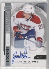 2015-16 Premier Rookie Set Silver Spectrum 49/49 Jacob De La Rose #R-33 Auto g3b
