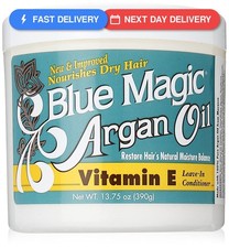 Blue Magic Argan Oil Vitamin E Leave-In Conditioner 13.75 oz Nourishes Dry Hair