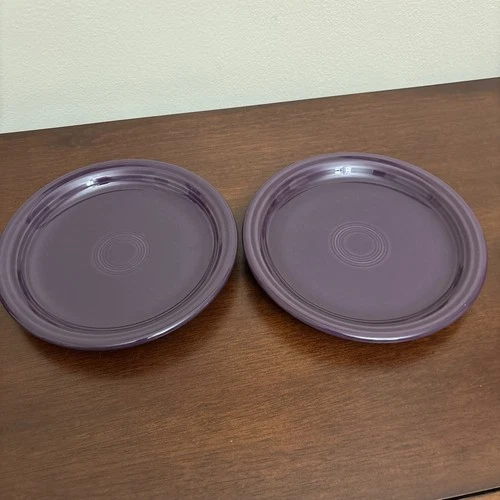 Fiestaware Purple Mulberry 7 1/4” Salad Plate Lead Free Set Of 2