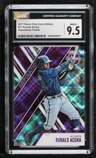 2017 Elite Extra Edition Aspirations Purple Ronald Acuna Jr CGC 9.5 Mint+ 1b9