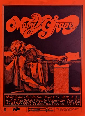 Moby Grape 1968 Concert FairBeFall Gravity Torrance CA Print Wall Art