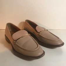 Sarto by Franco Sarto Eda Bit Tan Leather Loafers Size 8.5