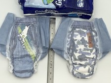Vintage 2011 Goodnites Boys Bedtime Underwear L-XL 8-14 60-125lb 2pc sample