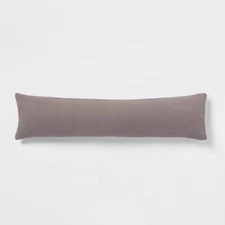 Lumbar Boucle Color Blocked Decorative Throw Pillow Dark Gray - Threshold
