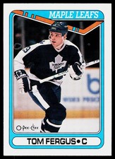 1990-91 O-Pee-Chee Tom Fergus #63 Toronto Maple Leafs