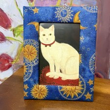 Celestial Zodiac Fabric Photo Frame 4x6 Vinta...