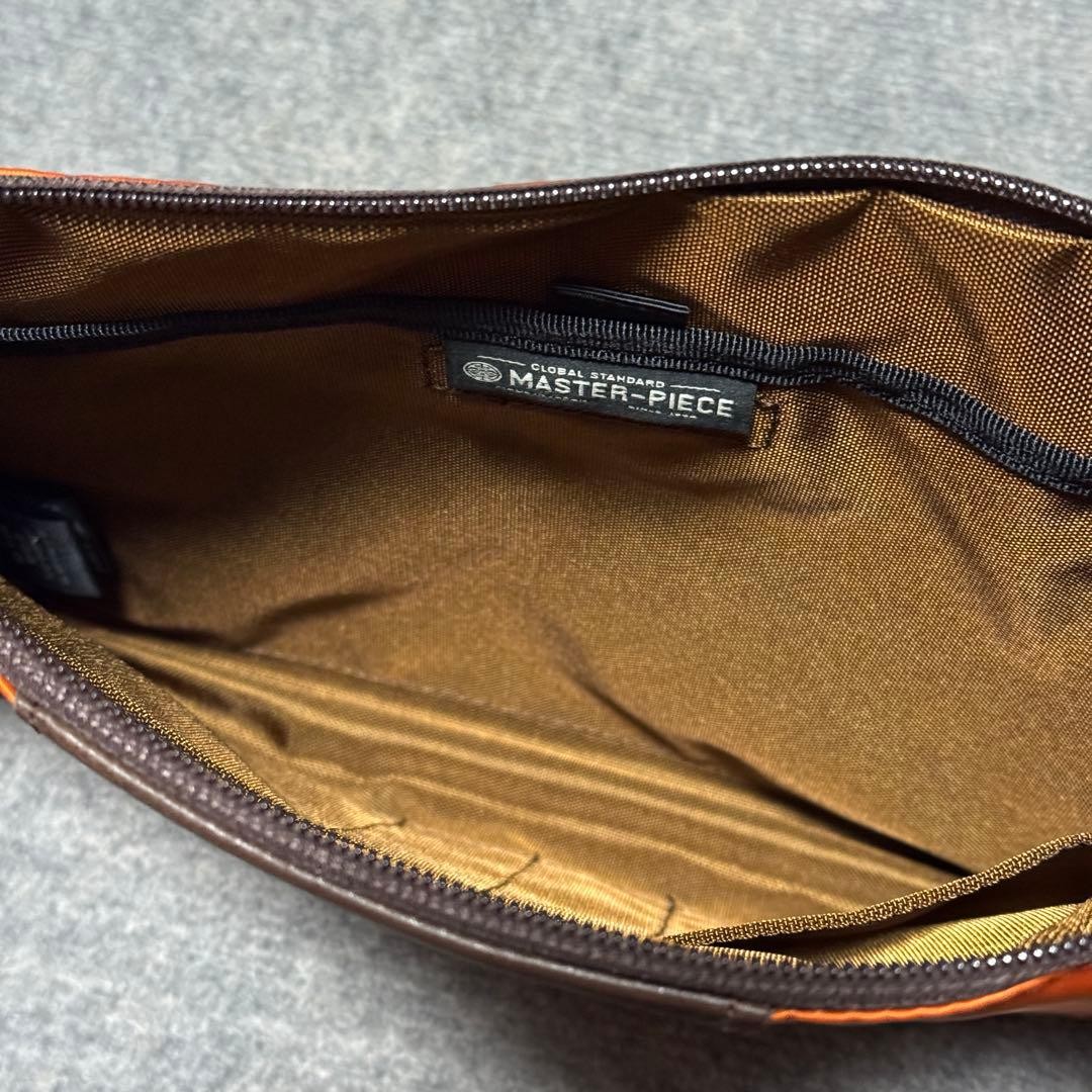 Master-piece Progress Orange Water-Resistant Shou… - image 5