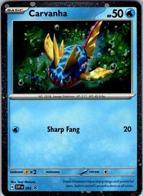 Carvanha Holo Promo SV: Scarlet & Violet Promo Cards 093 MP