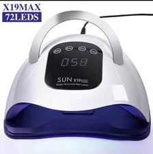 SUN X19MAX UV Nail Dryer 72LED Professional High Power Nail Lamp with Sensor New