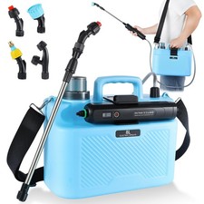 2 Gallon Battery Powered Garden Sprayer, Electric Pump Sprayer with 6 Spray M...