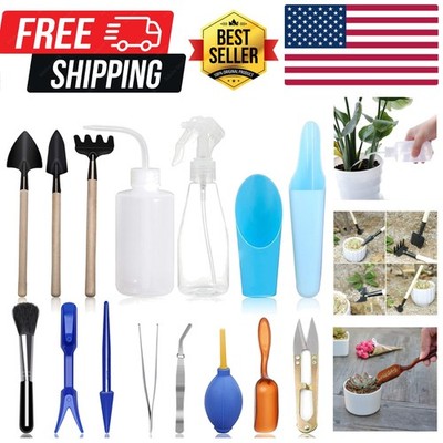 5 Pcs Succulent Plant Tools Set, Mini Garden Planting Watering Tool Kit for S...