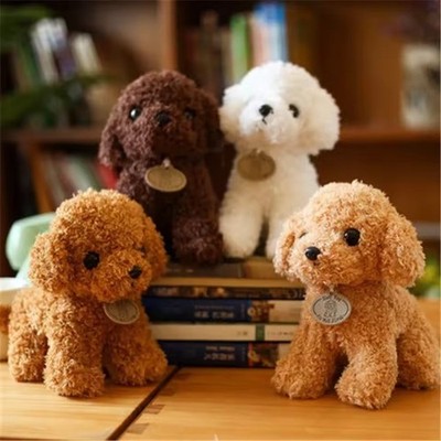 20 CM Teddy Hund Plüschtier Niedlich Lockig Welpe Stofftier Puppe Kindergeburtstag Geschenk Deko