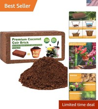 Organic Coco Coir 1 Pcs Compressed Coconut Coir Brick Coconut Fiber Husk Subs...