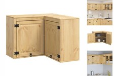 Schrank Mit Regal Honig 80x80x60 Cm Massives Kiefernholz