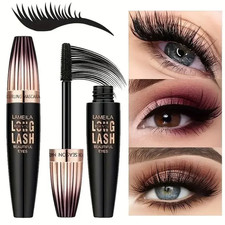 My Amazing Lashes 4D Silk Fiber Lash Mascara - Black, Volume & Length,Waterproof