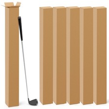 Qilery 5 Pcs 4 x 4 x 48 Inch Golf Club Shipping Boxes 4L x 4W x 48H Tall Corruga