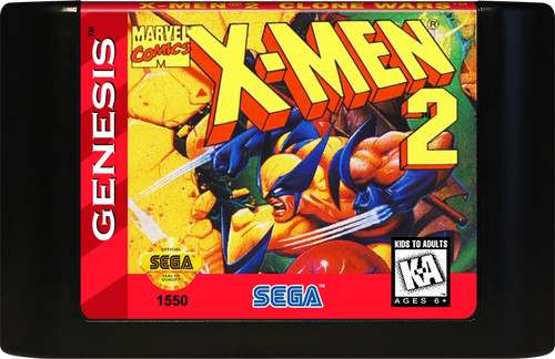 X-Men 2 Clone Wars Sega Genesis Video Game Complete