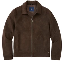 HART SCHAFFNER MARX Westwood Faux Suede coat  Jacket  XL Espresso brown - NEW