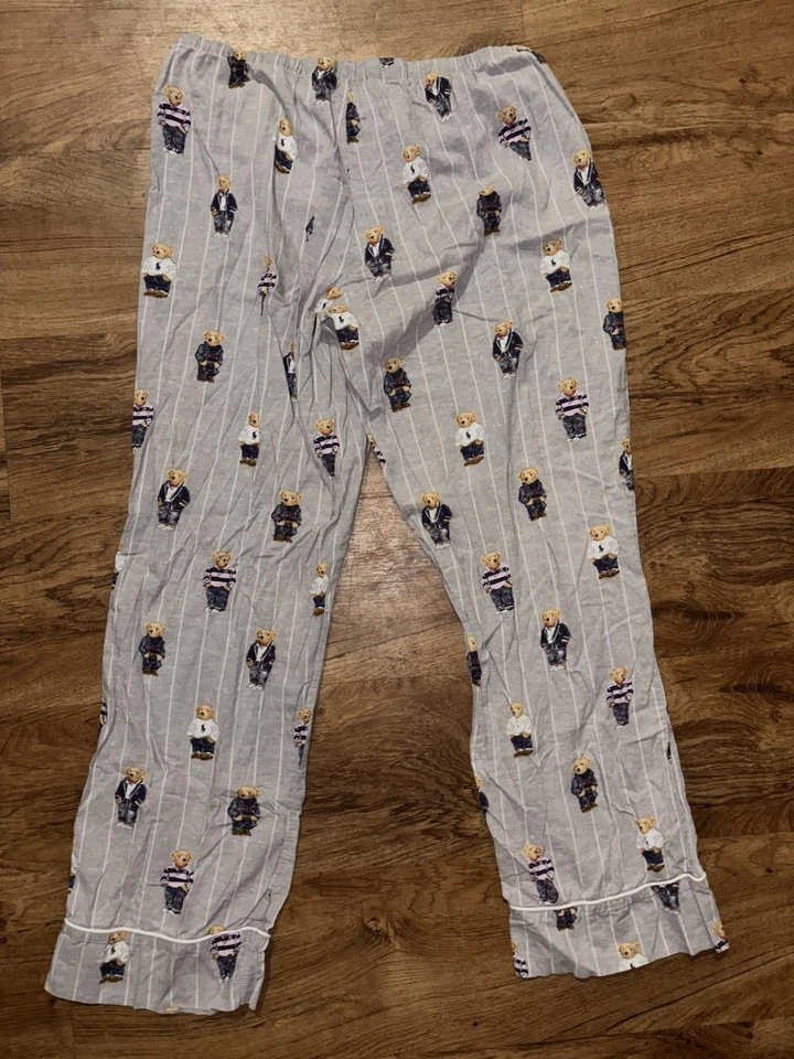 Polo Ralph Lauren Youth Sleep Pants Polo Bear AOP Size Small - Image 4 of 4