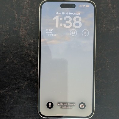 Apple iPhone 14 Pro Max 128GB White (AT&T) iOS Smartphone Bar Style