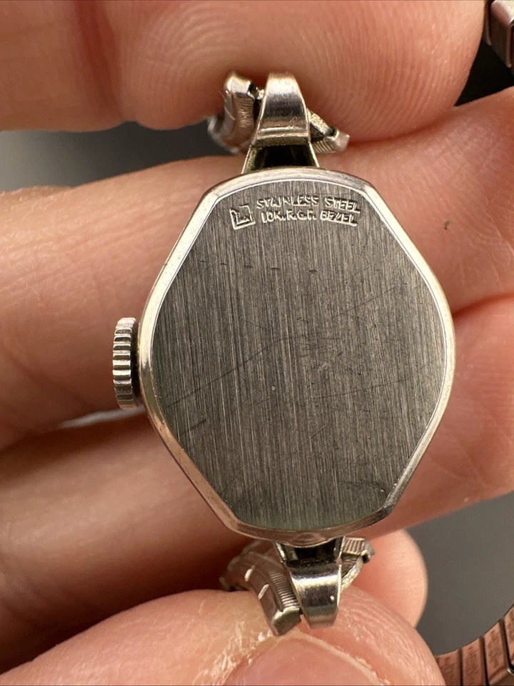 Vintage 1960 Benrus Relógio Feminino 10 Kt GF Corda 21 Joias Suíço- Funciona - Imagem 3 de 4