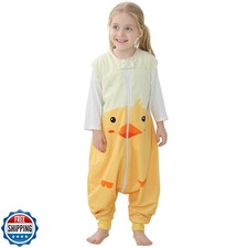 BETTERFUN Toddler Sleeping Sack with Feet 5-6T Baby Sleeveless Sleeping Bag f
