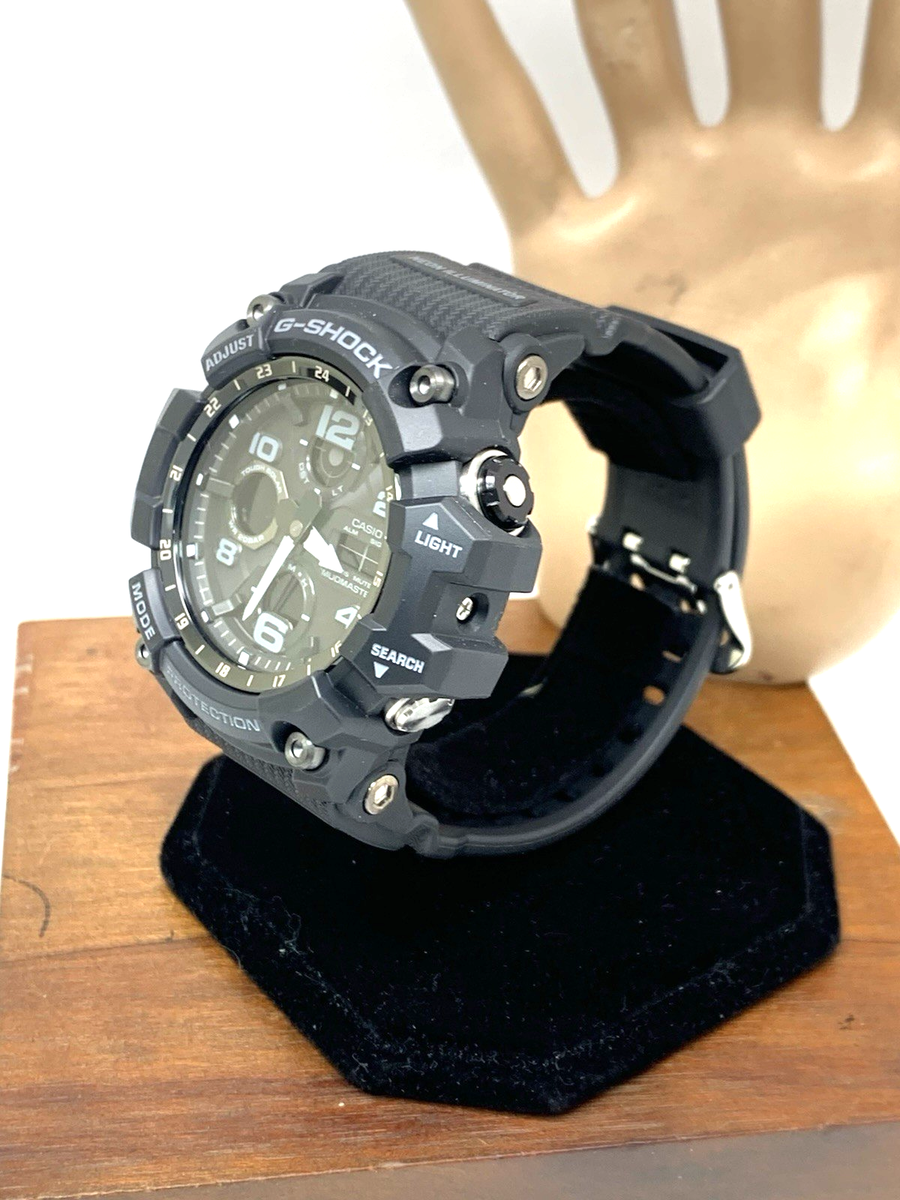 Casio G-Shock Men's Watch GSG100 Solar Mudmaster Black Resin Ana