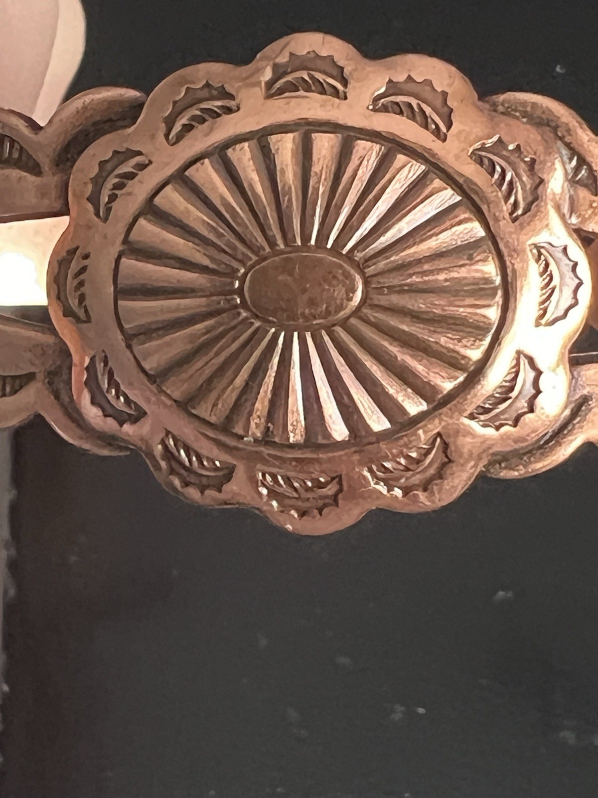 Vintage Solid Copper Cuff Bracelet Southwestern S… - image 5