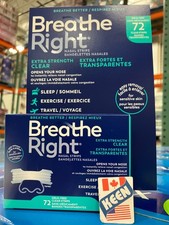 AiWaWa CA, Breathe Right Extra Nasal Strip (Clear) Pack of 52